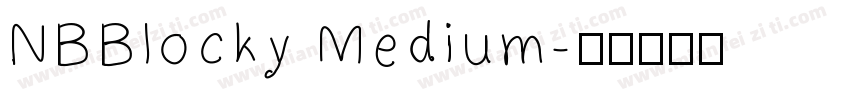 NBBlocky Medium字体转换